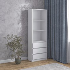Стеллаж зара 1800х600х340 белый No Brand