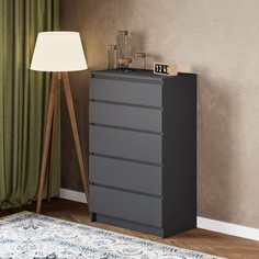 Комод мадера, 704х404х1120, графит No Brand