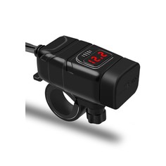 Зарядное устройство на руль мотоцикла, usb 3.0, type-c,провод 40 см No Brand