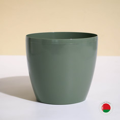 Горшок для цветов, d = 17 см, 2,7 л, пластик, зеленый шалфей No Brand