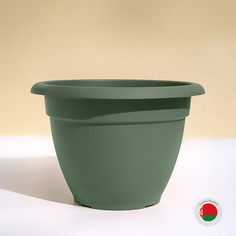 Горшок для цветов, d = 35 см, 12 л, пластик, зеленый шалфей No Brand