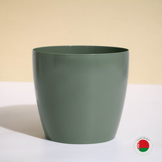 Горшок для цветов, d = 19 см, 3,5 л, пластик, зеленый шалфей No Brand