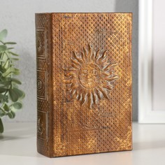 Шкатулка-книга дерево, кожзам No Brand