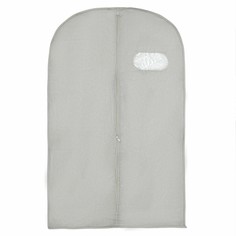 Чехол для одежды с окном, 60×140 см, спанбонд, серый No Brand