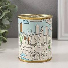Копилка-банка металл детская раскраска No Brand