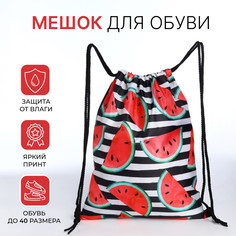 Мешок для обуви на шнурке, цвет белый/разноцветный No Brand