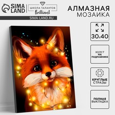 Алмазная мозаика с полным заполнением на холсте с подрамником Школа талантов