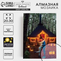 Алмазная мозаика с полным заполнением со светящимися стразами на холсте Школа талантов