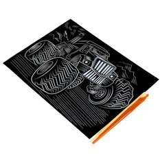 Гравюра МУЛЬТИ АРТ SCRATCHART-CLR-CAR2