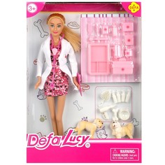 Кукла доктор, с 2-мя собачками и аксесс Defa Lucy