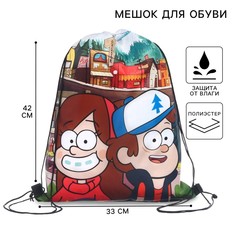 Мешок для обуви 420*330 мм, гравити фолз Disney