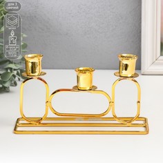 Подсвечник металл на 3 свечи No Brand