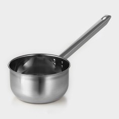 Ковш с длинной ручкой, 2,1 л, d=18 см, нержавеющая сталь, металлическая ручка, цвет серебряный No Brand