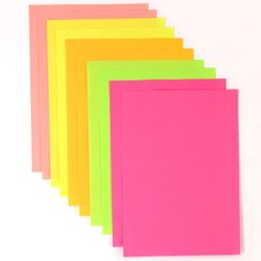 Бумага цветная тонированная, неоновая, а4, 10 листов, 5 цветов, немелованная, двусторонняя, в пакете, 80 г/м², человек-паук Marvel