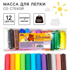 Пластилин легкий, прыгающий союзмультфильм, набор 12 цветов