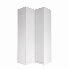 Шкаф угловой мадера, 960/960х520х2100, белый No Brand