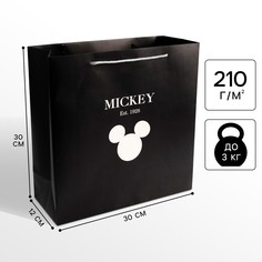 Пакет подарочный, 30х30х12 см, упаковка, микки маус Disney