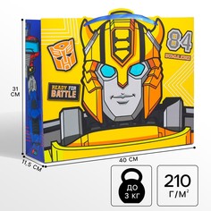 Пакет подарочный, 40х31х11.5 см, упаковка, трансформеры Hasbro