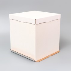 Коробка под торт, без окна, 28 х 28 х 30 см Upak Land
