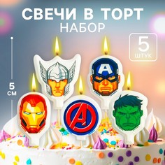 Свеча для торта Marvel