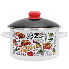 Кастрюля 3,0л Мексика Эмаль ТМ