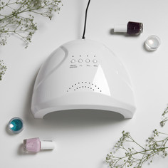 Лампа для гель-лака luazon luf-17, led, 48 вт, 30 диодов, таймер 5/36/60 с, usb, белая