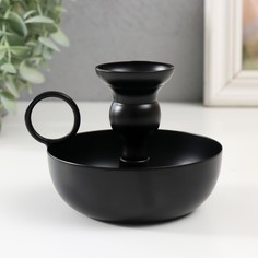 Подсвечник металл на 1 свечу с ручкой No Brand