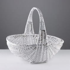 Корзина плетеная, 46х36х16/40 см, лоза No Brand
