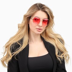 Очки солнцезащитные onesun, футуристические, 6 х 13.5 см, розовые