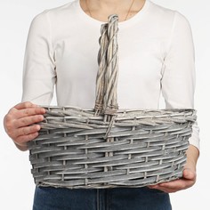 Набор корзин, 3шт, лоза, s:30*20*11*hh27, m:35*25*13*hh33, l:40*30*h15* hh38 см No Brand