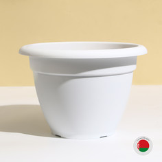 Горшок для цветов, d = 25 см, 4,3 л, пластик, белый No Brand