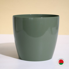 Горшок для цветов, d = 21 см, 5,2 л, пластик, зеленый шалфей No Brand