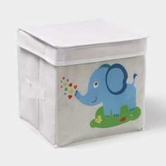 Короб стеллажный для хранения с крышкой No Brand