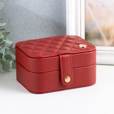 Шкатулка кожзам для украшений No Brand