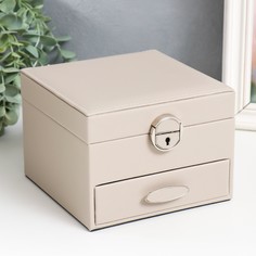 Шкатулка кожзам для украшений No Brand