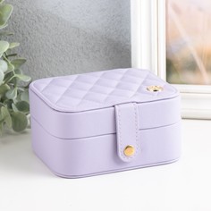 Шкатулка кожзам для украшений No Brand