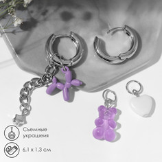 Серьги со съемным элементом Queen Fair