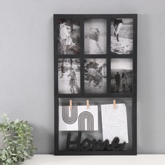 Фоторамка пластик на 7 фото 10х15 см No Brand