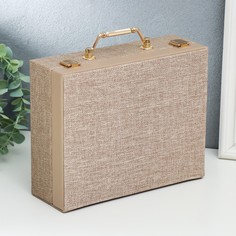 Шкатулка кожзам для украшений No Brand