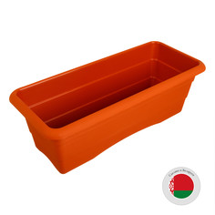 Ящик для цветов, 40 × 17,5 × 13,5 см, 6 л, цвет терракот No Brand