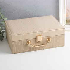 Шкатулка кожзам для украшений No Brand