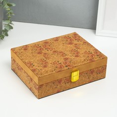 Шкатулка кожзам для украшений No Brand