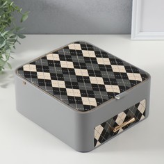 Шкатулка кожзам для украшений No Brand