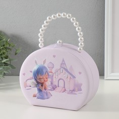 Шкатулка кожзам для украшений сумочка No Brand
