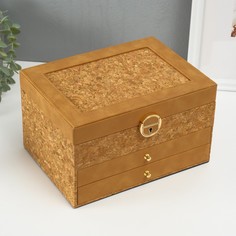 Шкатулка кожзам для украшений No Brand