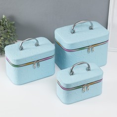 Шкатулка кожзам с зеркалом No Brand