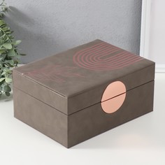Шкатулка кожзам для украшений No Brand