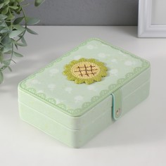 Шкатулка кожзам для украшений No Brand