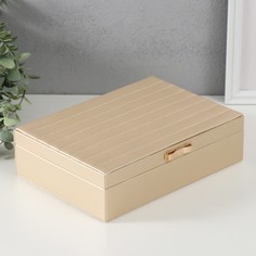 Шкатулка кожзам для украшений No Brand