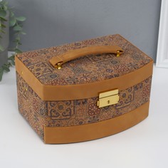 Шкатулка кожзам для украшений No Brand